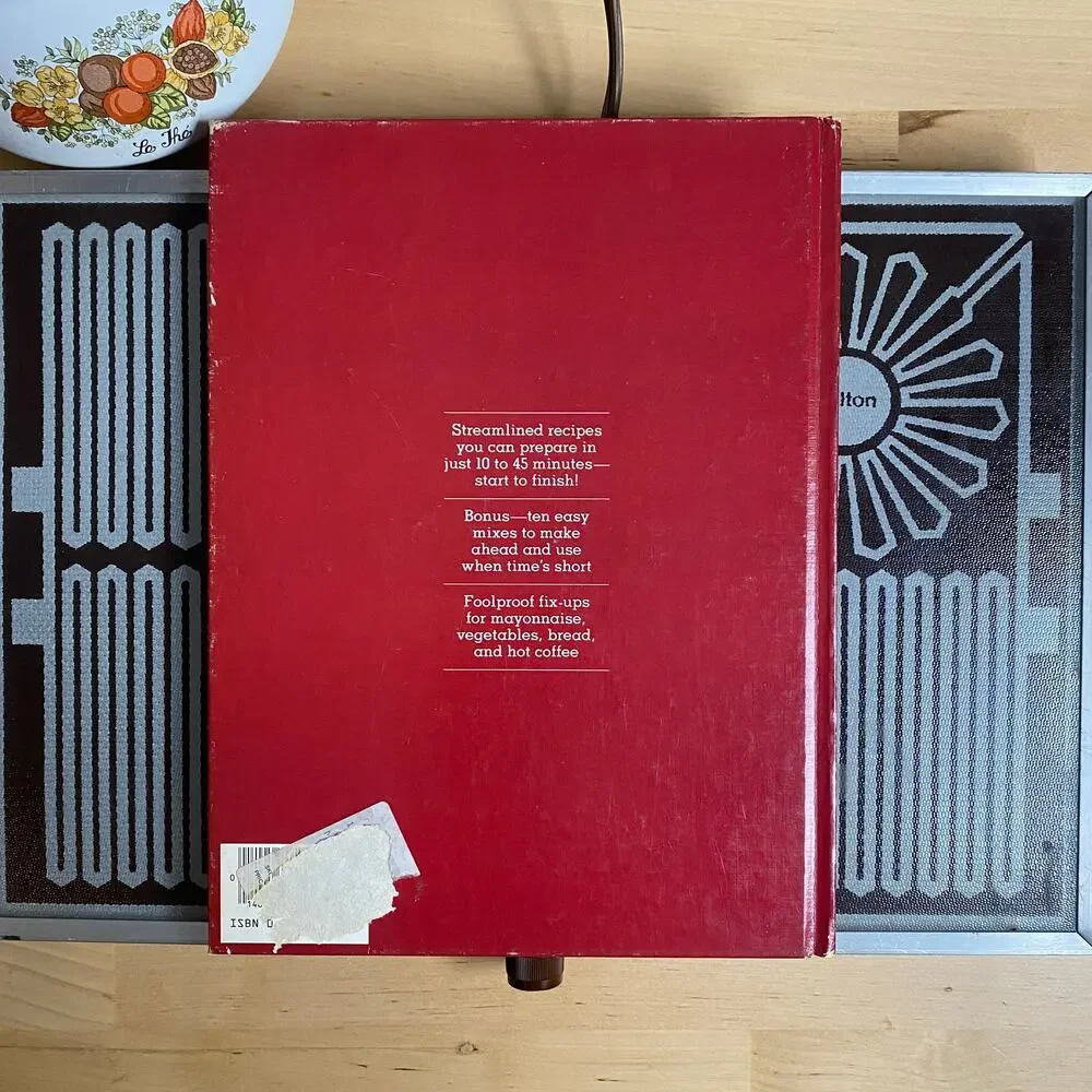 Vintage 1983 Better Homes & Garden Fix It Fast Hardcover Cookbook